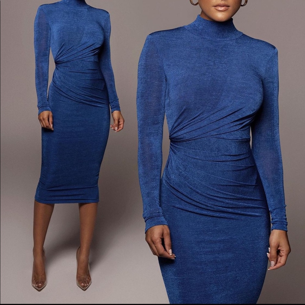 Brand new never worn tags still attached midi mock neck dress